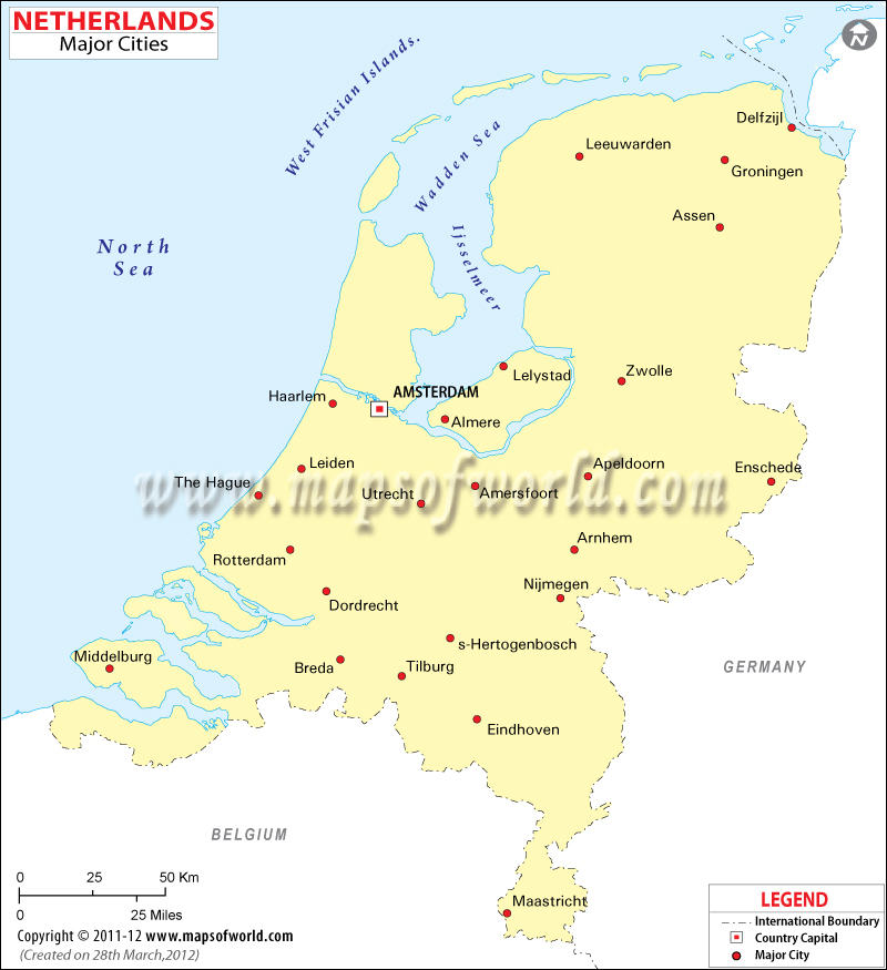 Netherlands City Map