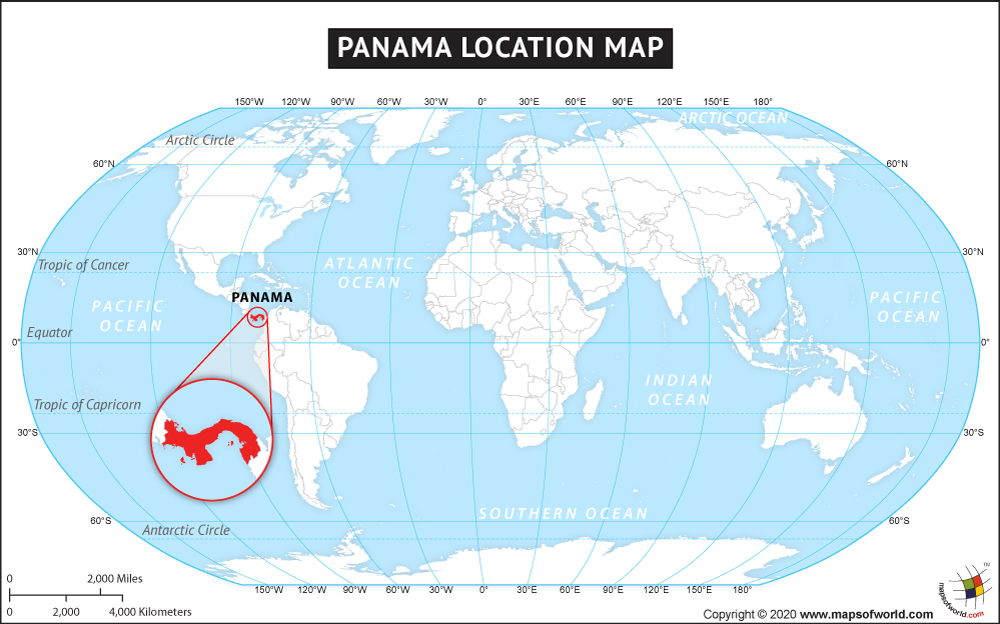 Panama Map Map of Panama Collection of Panama Maps