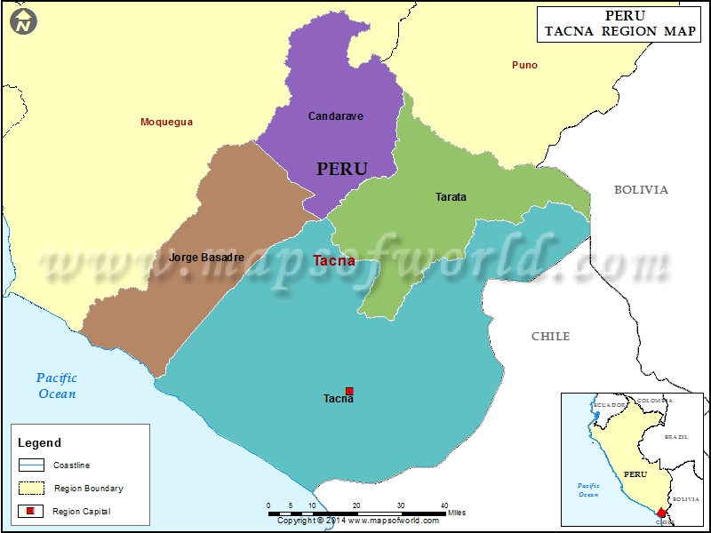 Tacna Peru Map