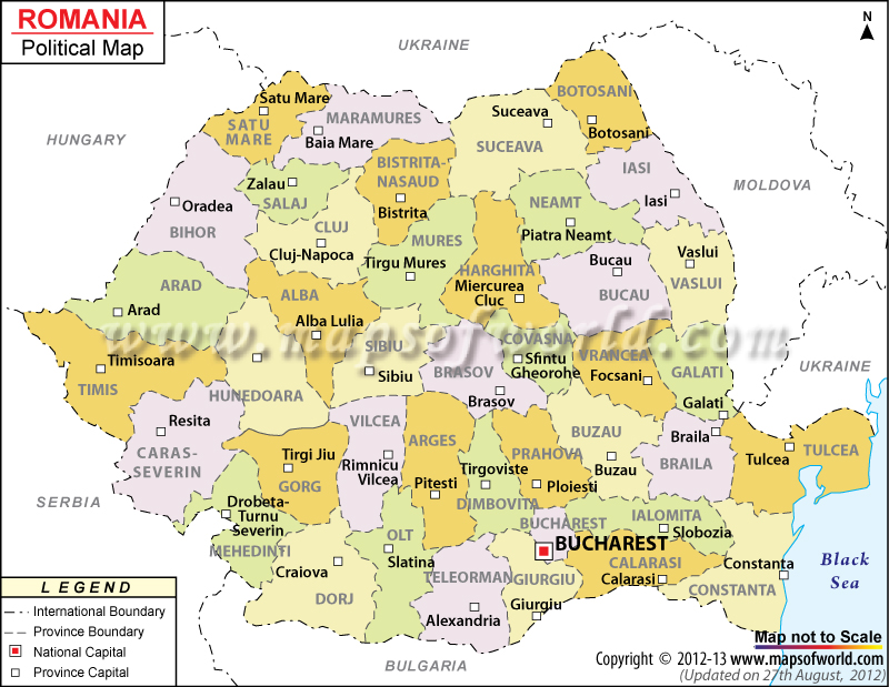 Romania Map Europe