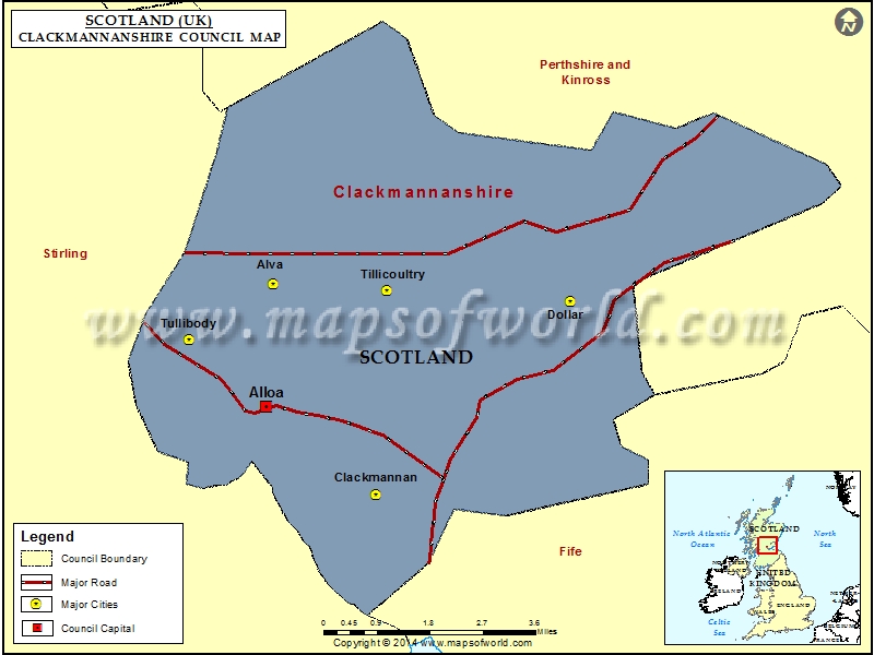 Clackmannanshire Map Clackmannanshire Council Map