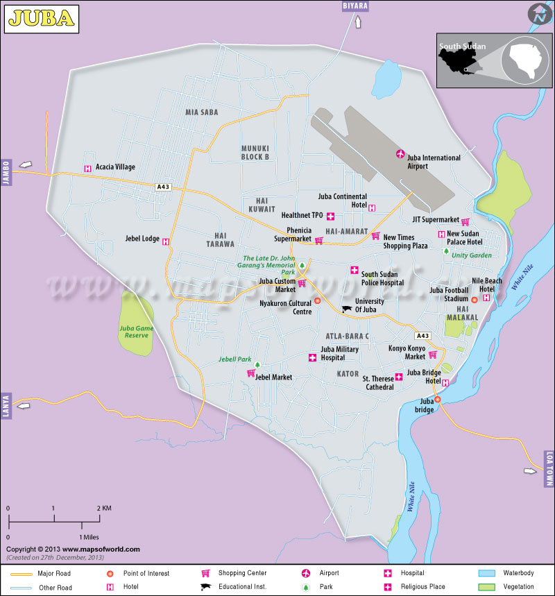 Juba Map Juba City Map