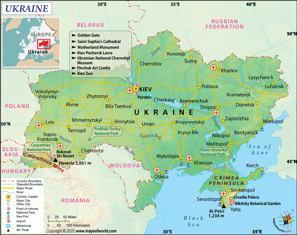 Ukraine Map Map of Ukraine Collection of Ukraine Maps