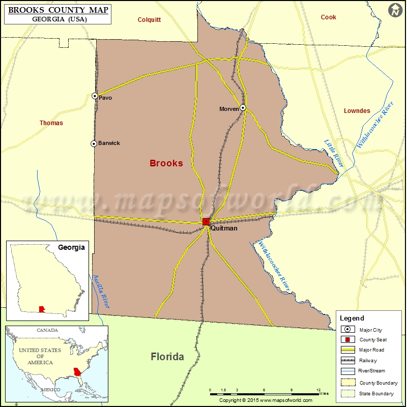 Brooks County Map Gretna Hildegaard