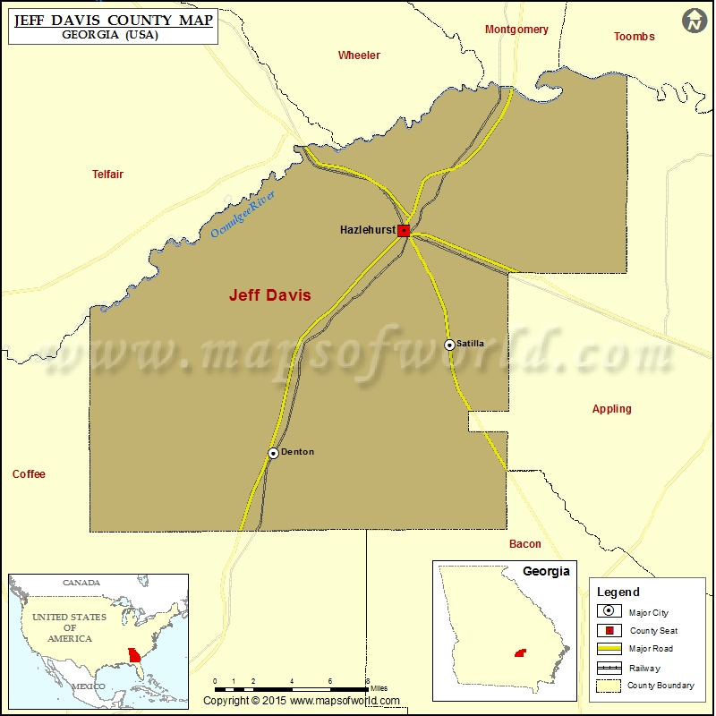 Jeff Davis County Map, Map of Jeff Davis County