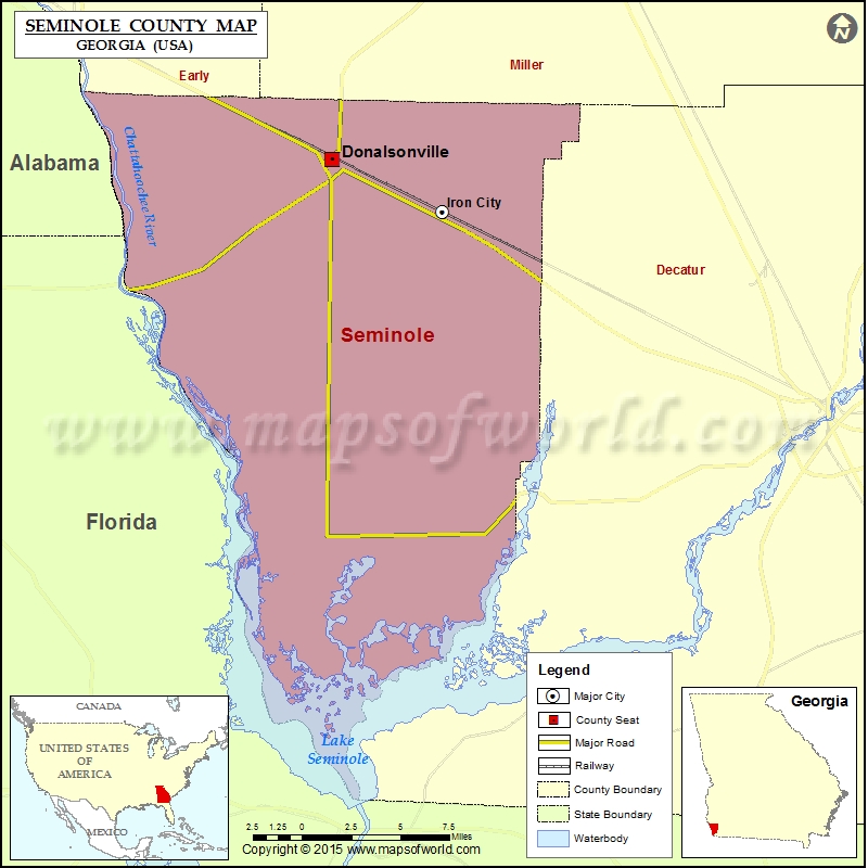 Seminole County Map, Map of Seminole County