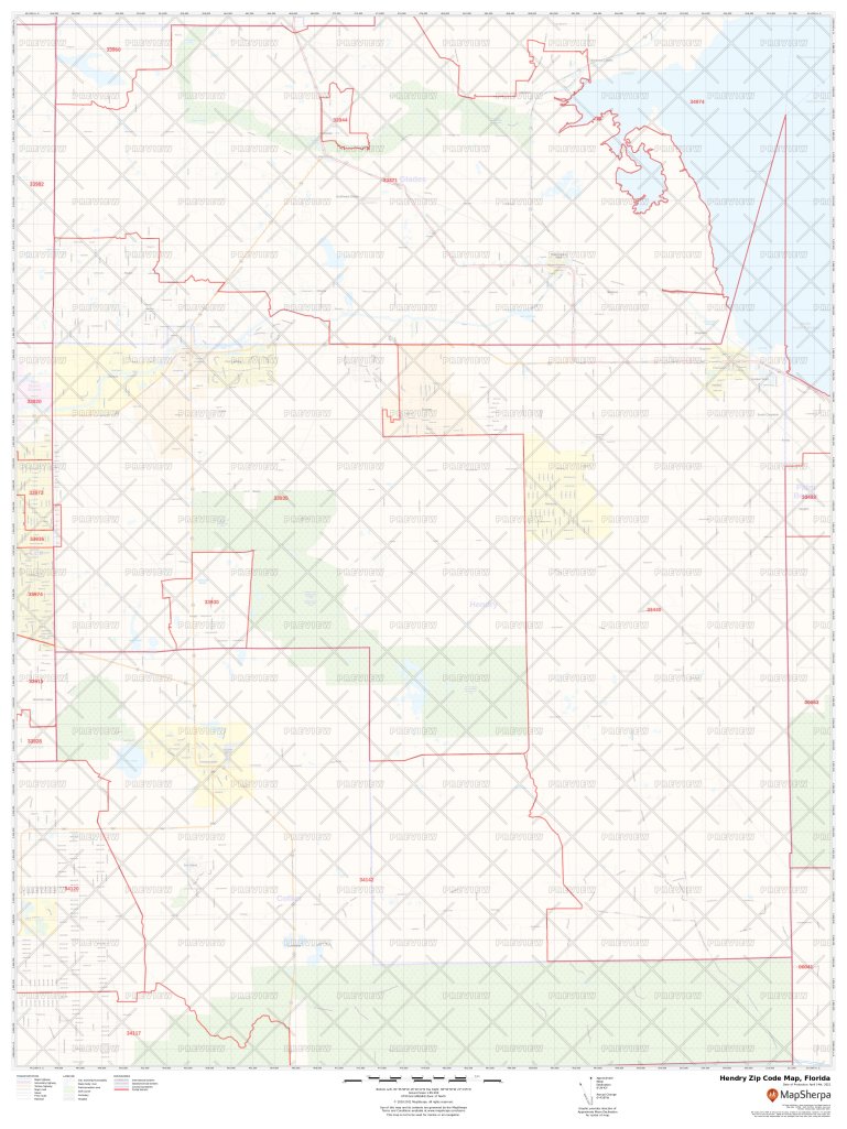 Hendry Zip Code Map, Florida Hendry County Zip Codes