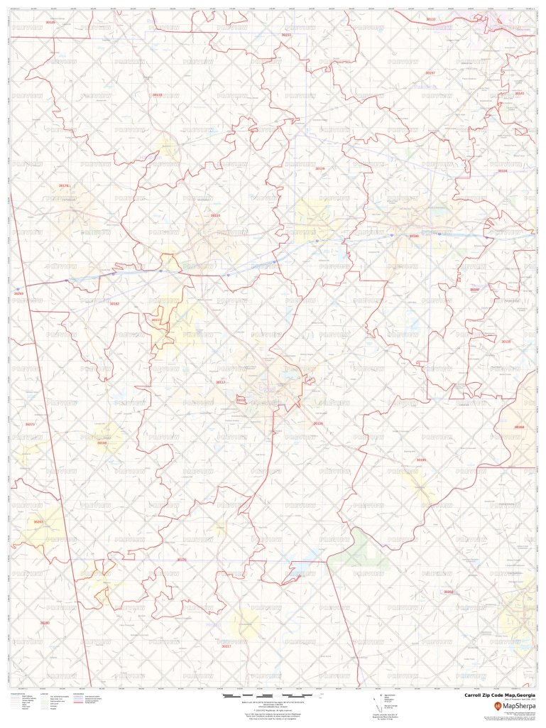 Carroll County Ga Zip Code Map Carroll Zip Code Map, Carroll County Zip Codes