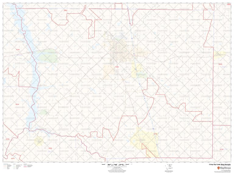 Crisp Zip Code Map, Crisp County Zip Codes