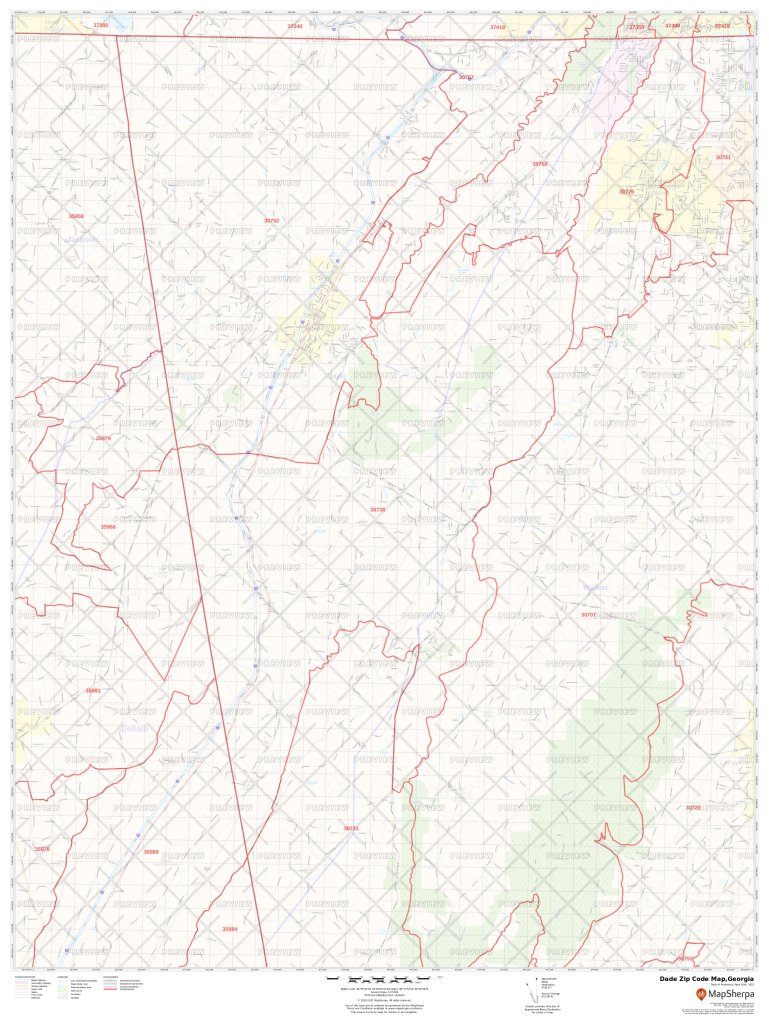 Dade County Zip Code Map