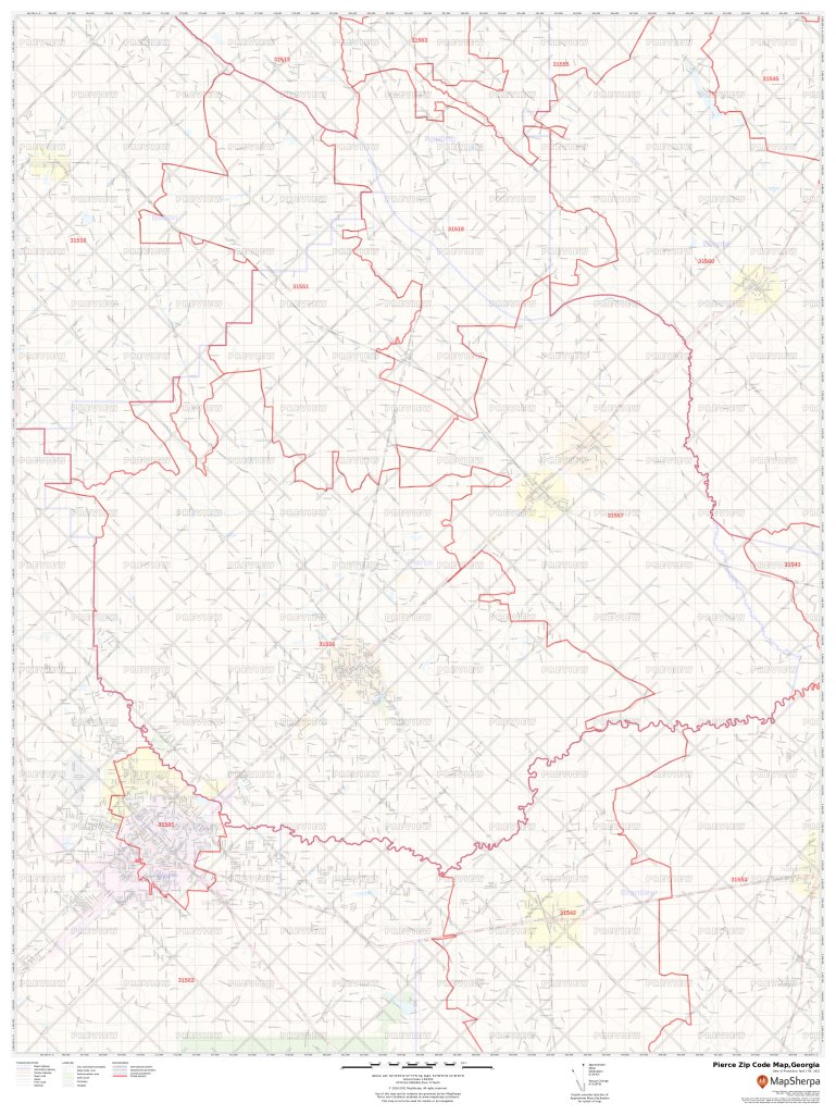 Pierce County, Washington Section Township and Range Map