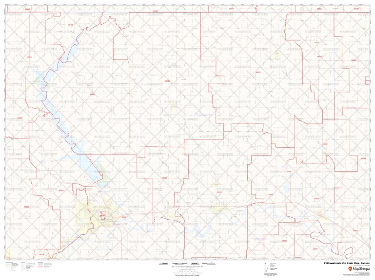 Pottawatomie Zip Code Map, Kansas Pottawatomie County Zip Codes