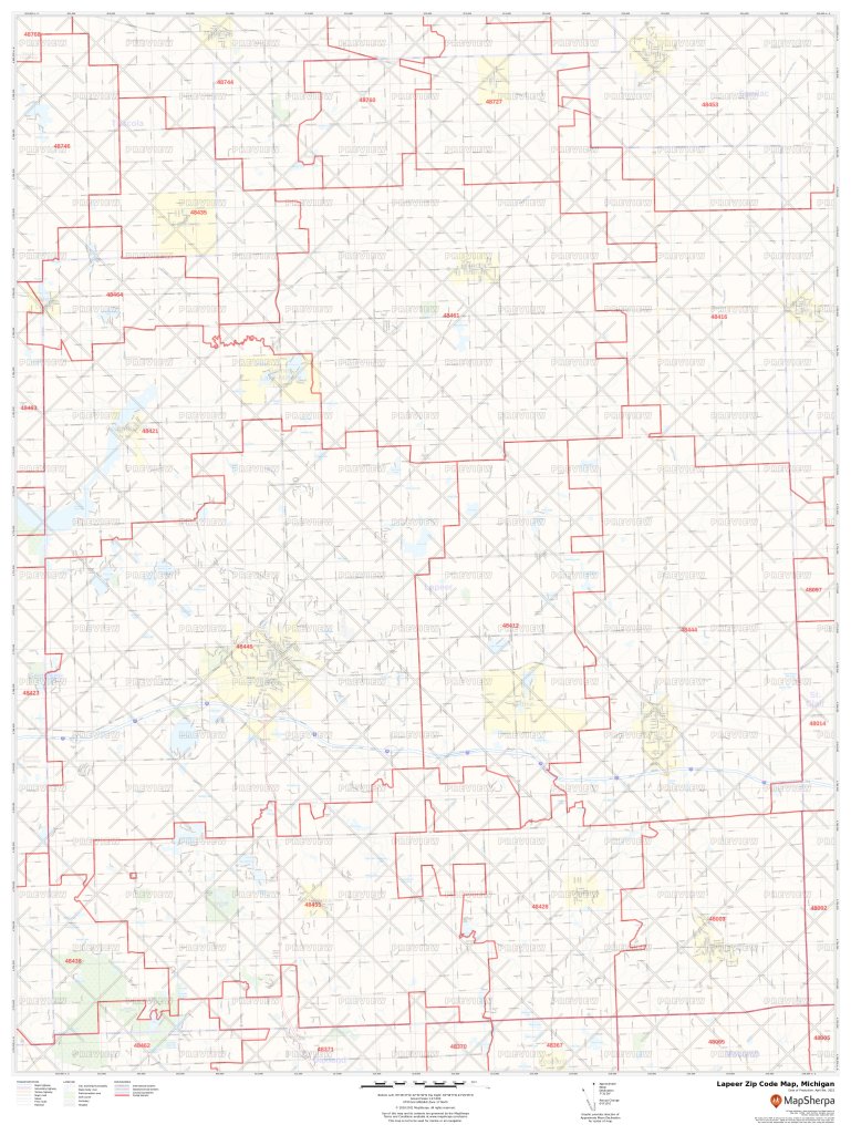 Lapeer County Zip Code Map at Darnell Johnson blog