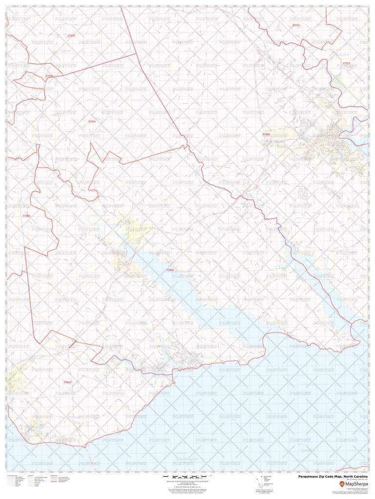 Perquimans Zip Code Map, North Carolina Perquimans County Zip Codes