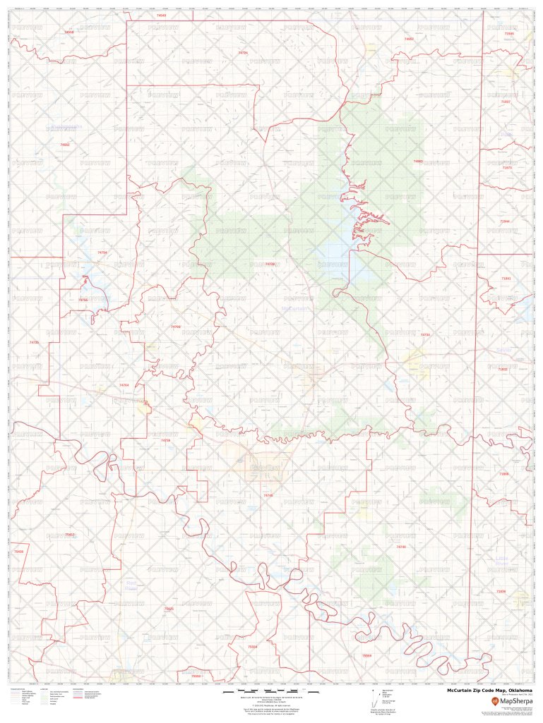 McCurtain Zip Code Map, Oklahoma McCurtain County Zip Codes