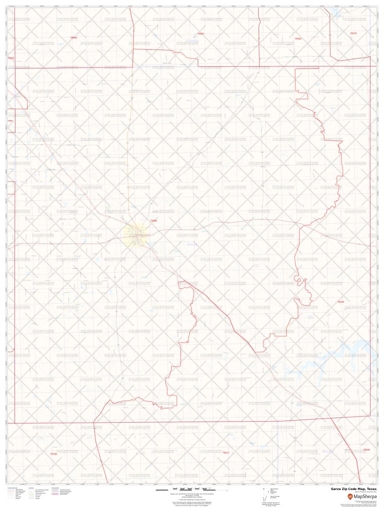 Garza Zip Code Map, Texas Garza County Zip Codes