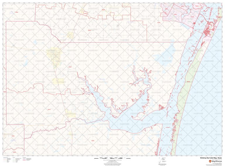 Kleberg Zip Code Map, Texas Kleberg County Zip Codes