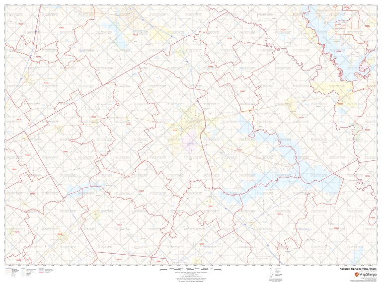 Navarro Zip Code Map, Texas Navarro County Zip Codes