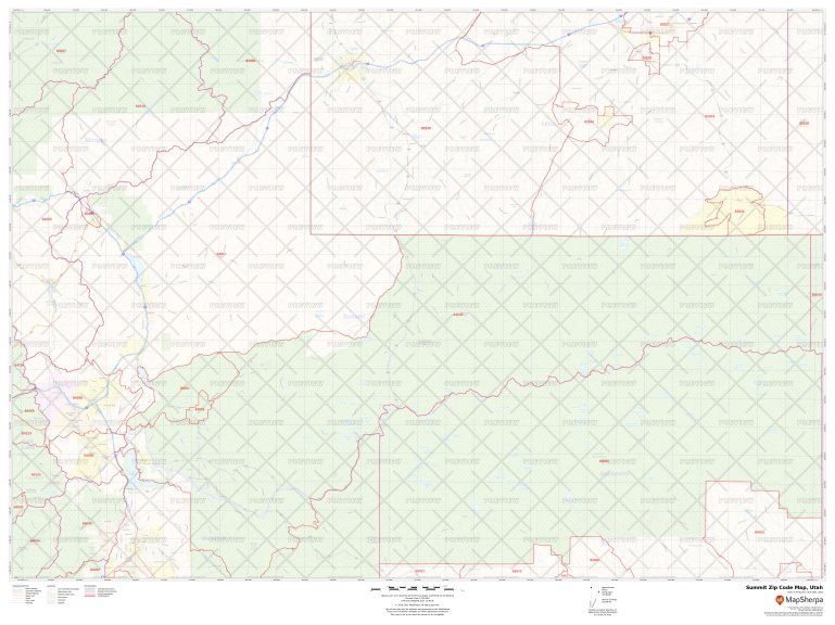 Summit County Zip Code Map Summit Zip Code Map, Utah Summit County Zip Codes