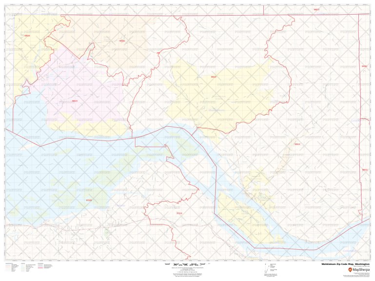 Washington Zip Code Map, Washington Postal Code