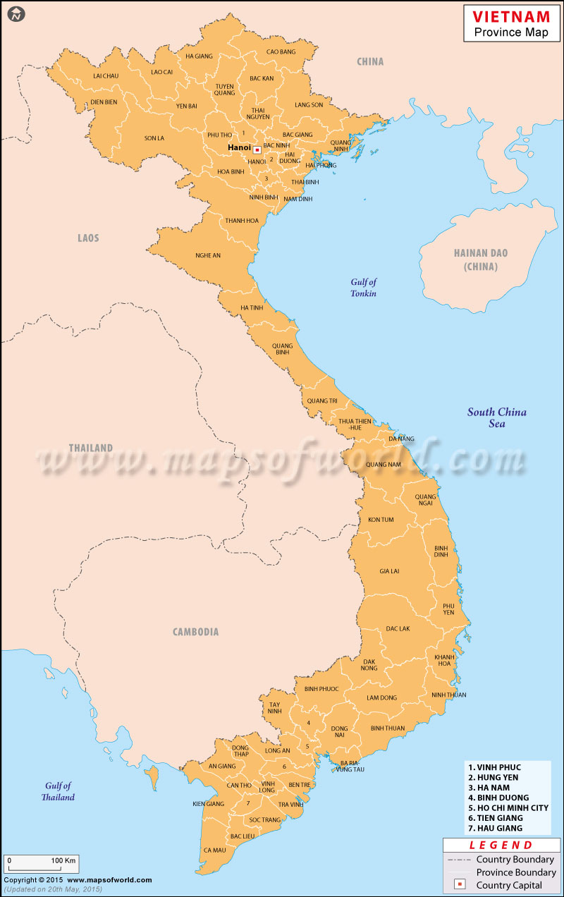 Vietnam Province Map