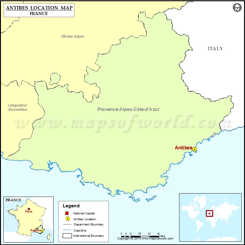 Where is Antibes Located in France
