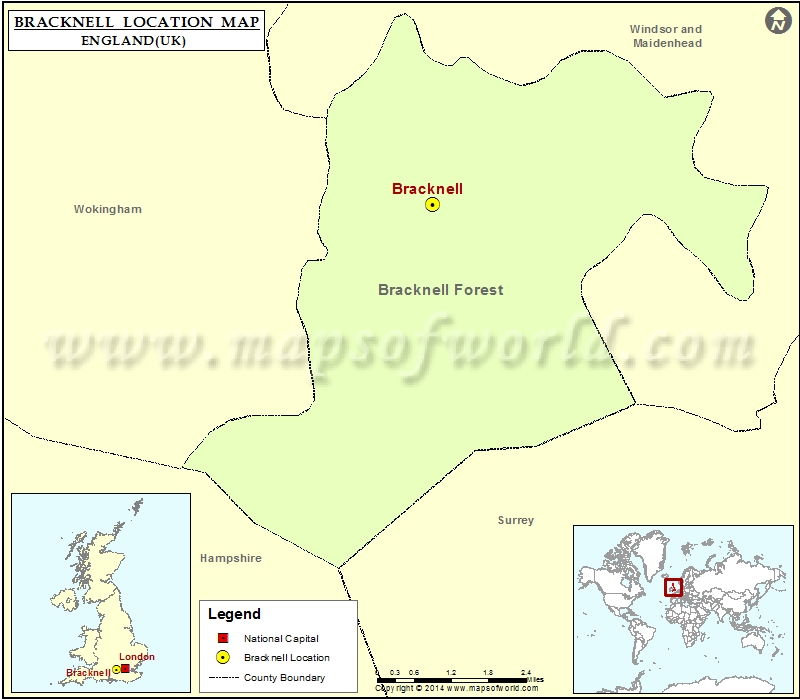 Where is Bracknell Location of Bracknell in England Map