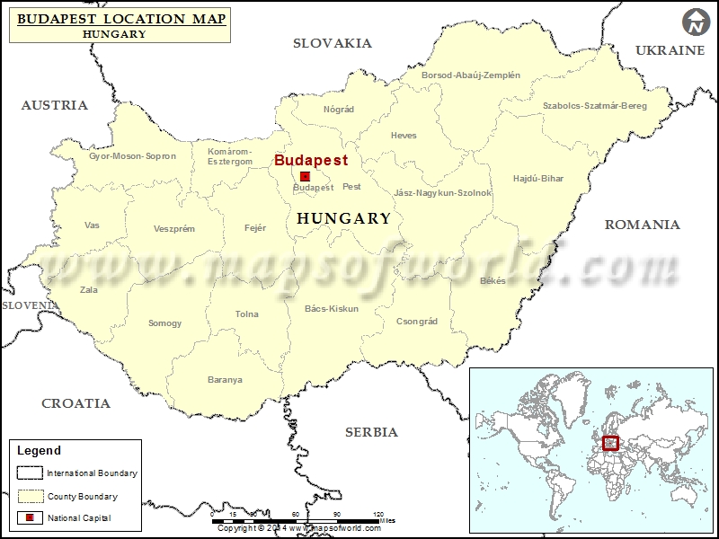 Where is Budapest Online Map