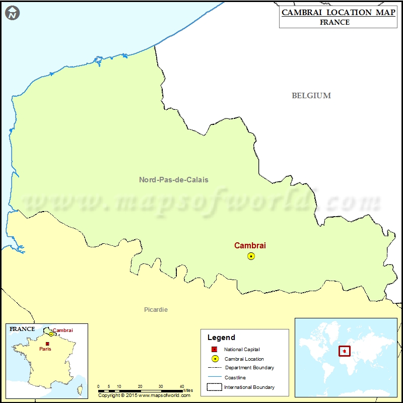 Where is Cambrai Located in France