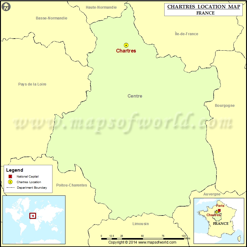 Chartres World Map Europe Where is Chartres Located in France