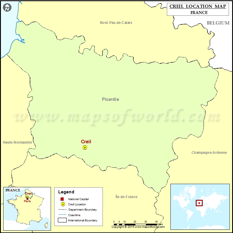 Les Défis De La Carte De France Creil Where is Creil Located in France