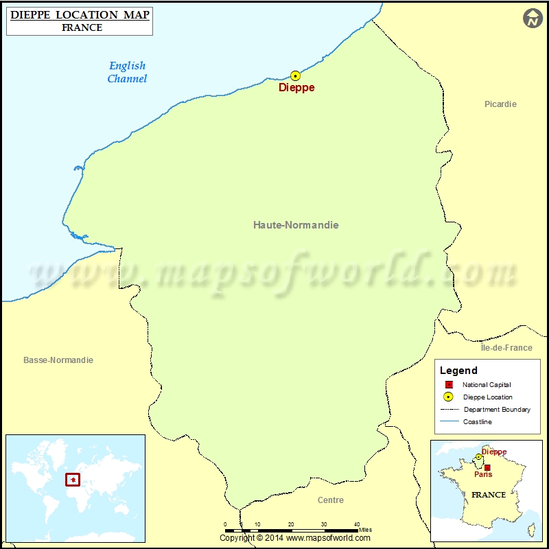 Where is Dieppe Located in France