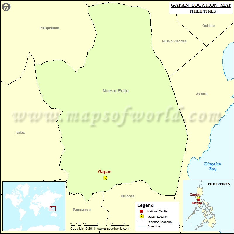 Gapan City Barangays Map Where is Gapan Location of Gapan in Philippines Map