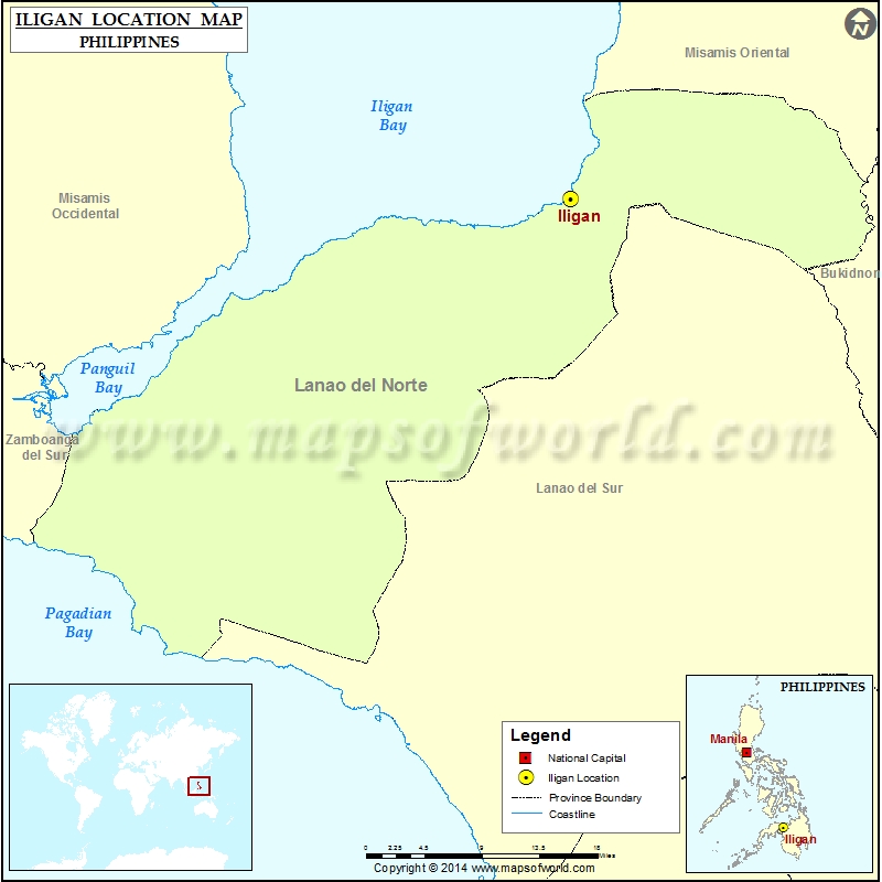 Where is Iligan Location of Iligan in Philippines Map
