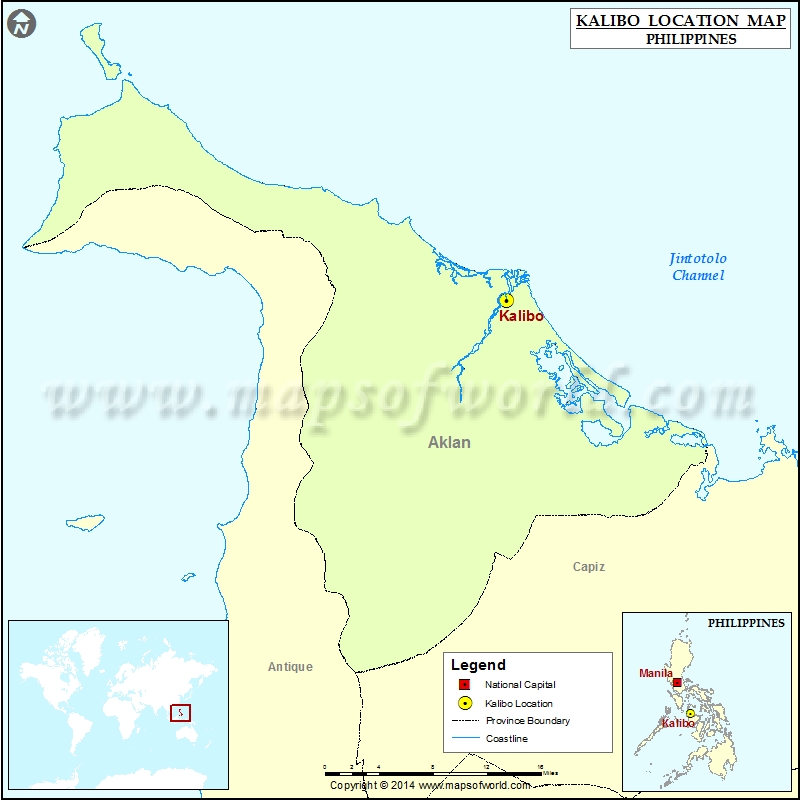 Where is Kalibo Location of Kalibo in Philippines Map