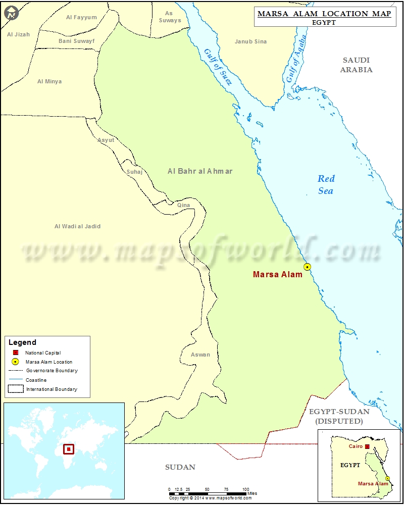 Egypt Map Marsa Alam Where is Marsa Alam Location of Marsa Alam in Egypt Map