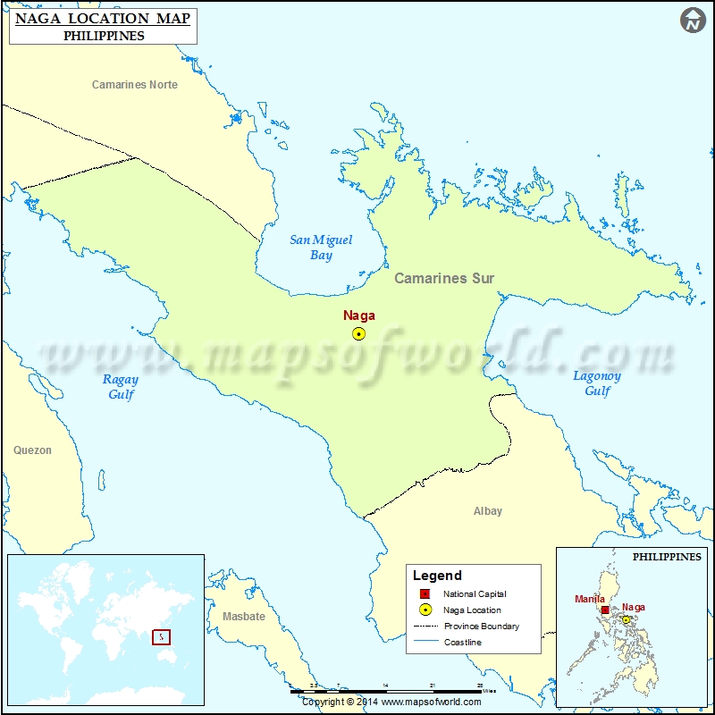 Where is Naga Location of Naga in Philippines Map