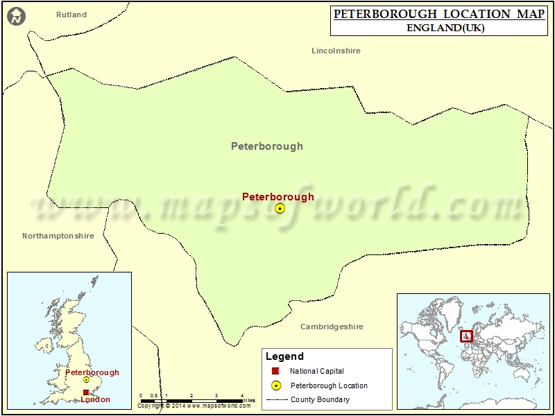 Where is Peterborough Location of Peterborough in England Map