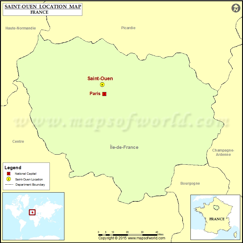 Where is SaintOuen Located in France
