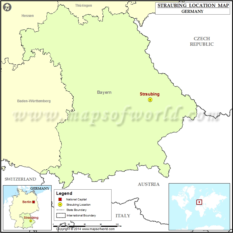 Straubing Karte Deutschland Where is Straubing Location of Straubing in Germany Map