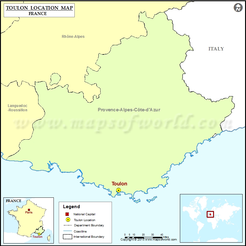 Where is Toulon Located in France
