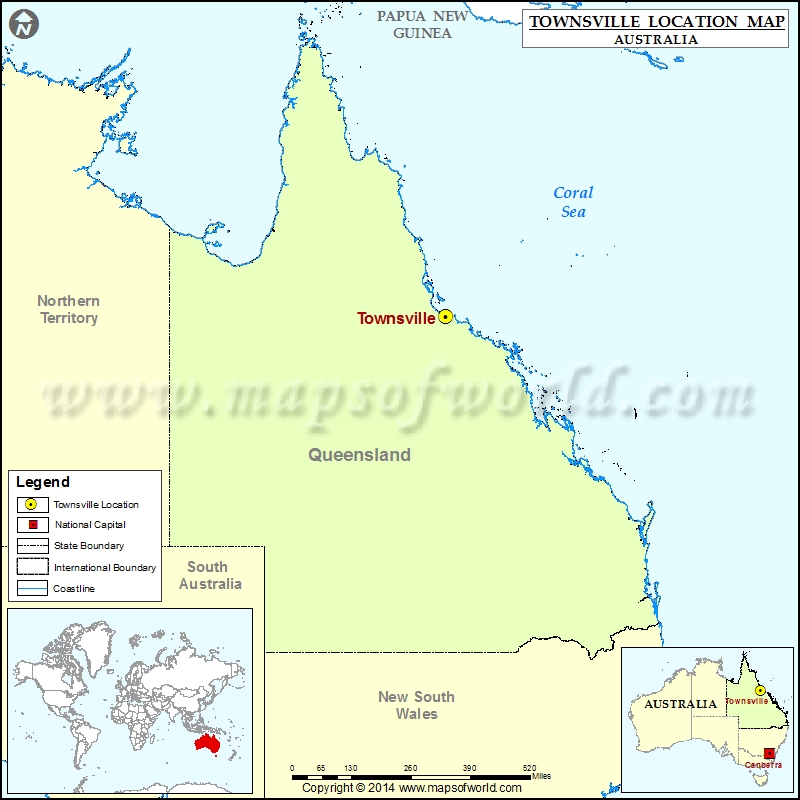 Where is Townsville North Queensland, Queensland Australia