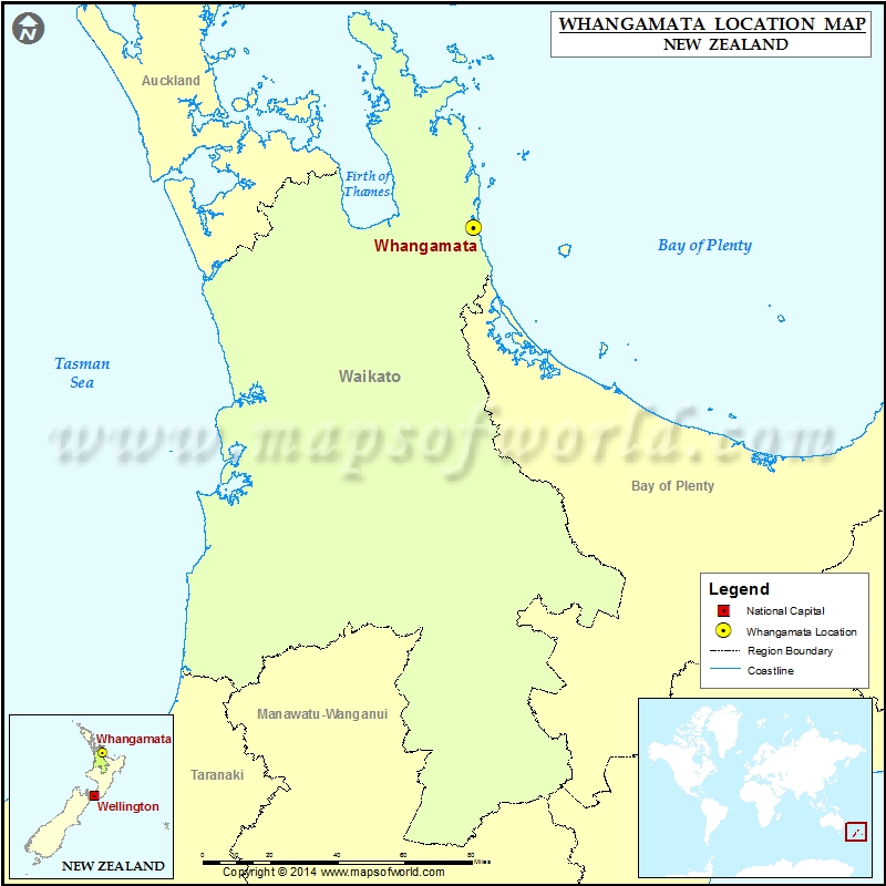 Whangamata Map