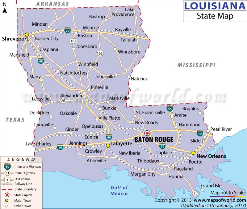 Seismicity map of the State of Louisiana U.S. Geological Survey
