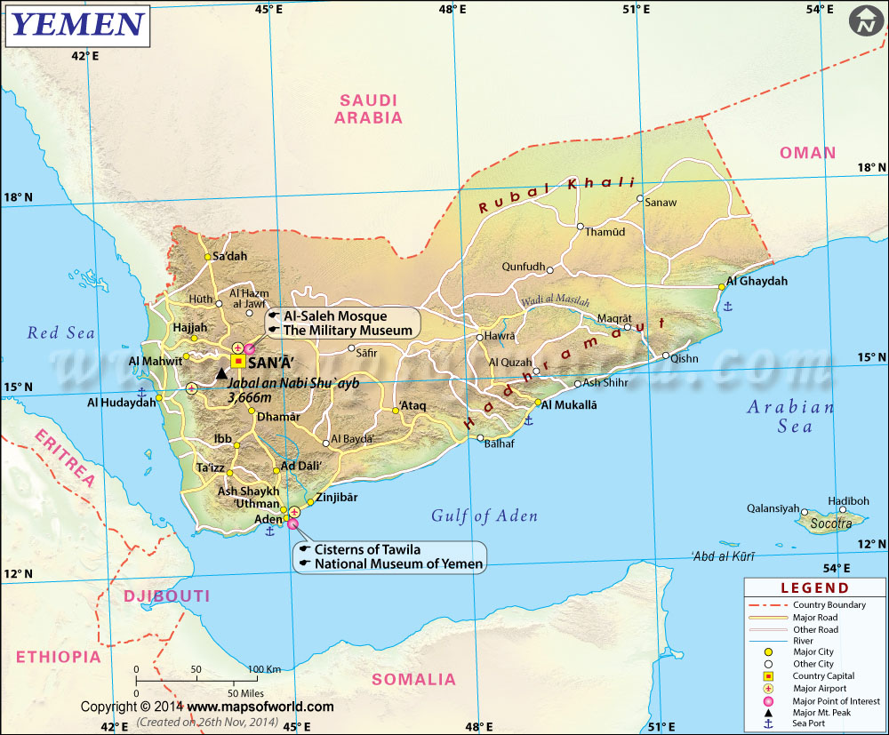 Yemen Map Map of Yemen Collection of Yemen Maps