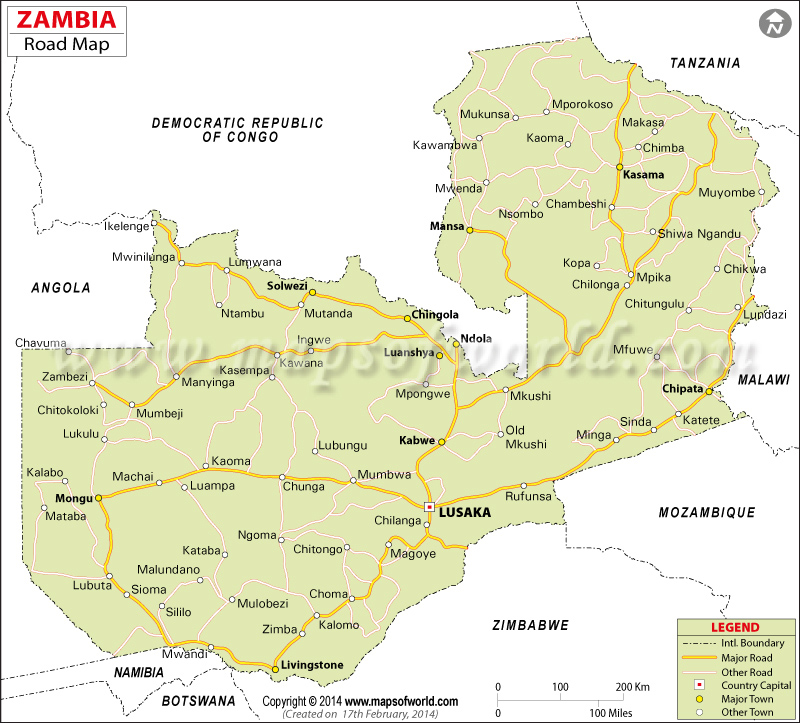 Zambia Road Map
