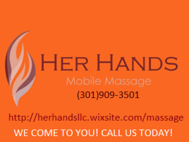 Book a massage with Her Hands Mobile Massage Baltimore MD 21207