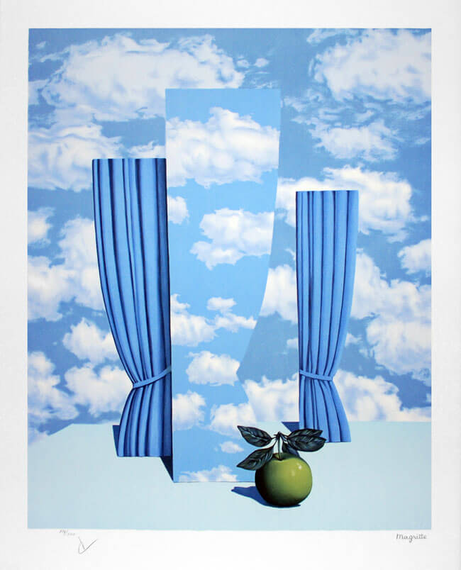 René Magritte, Le beau monde (High Society), 1962, Series 1, Lithograph