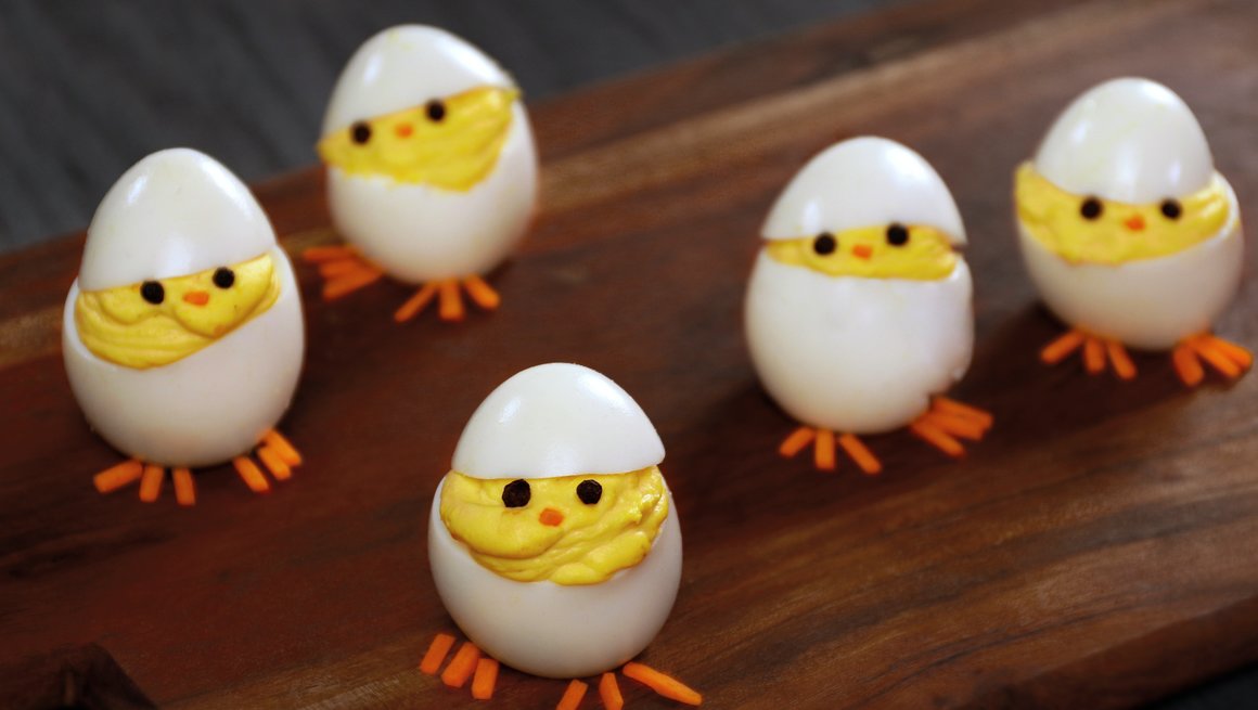 Fylte egg til påske Søt påskekylling! MatPrat