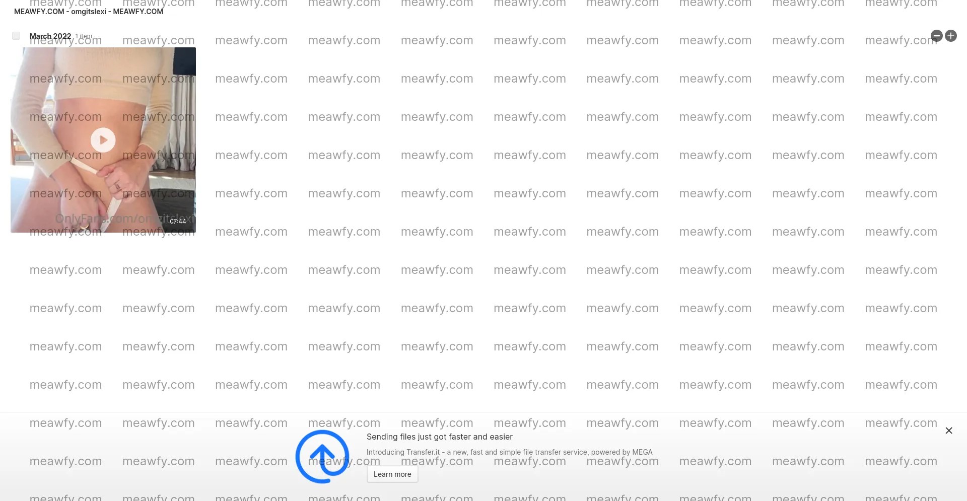 Omgitslexi - 261.1 MB Mega Folder | Meawfy